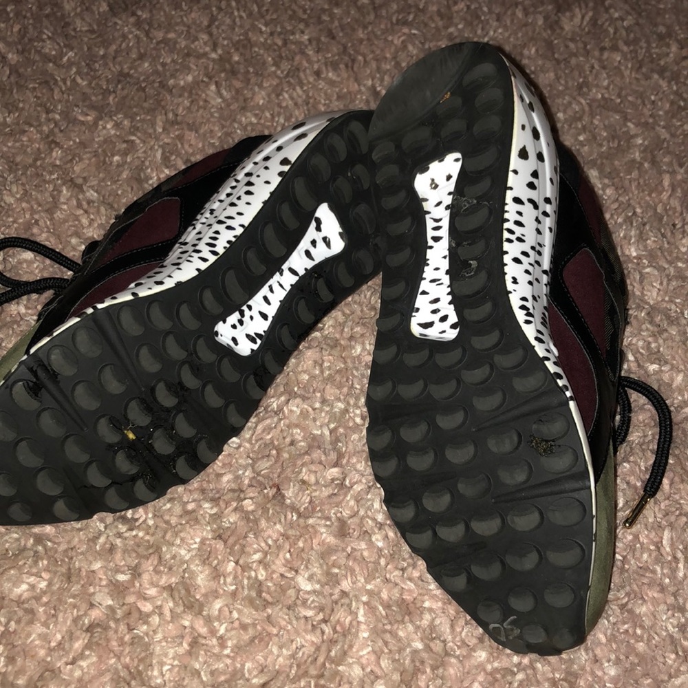 Steve Madden Patch Work Army Print Sneaker Size 7 - image 8